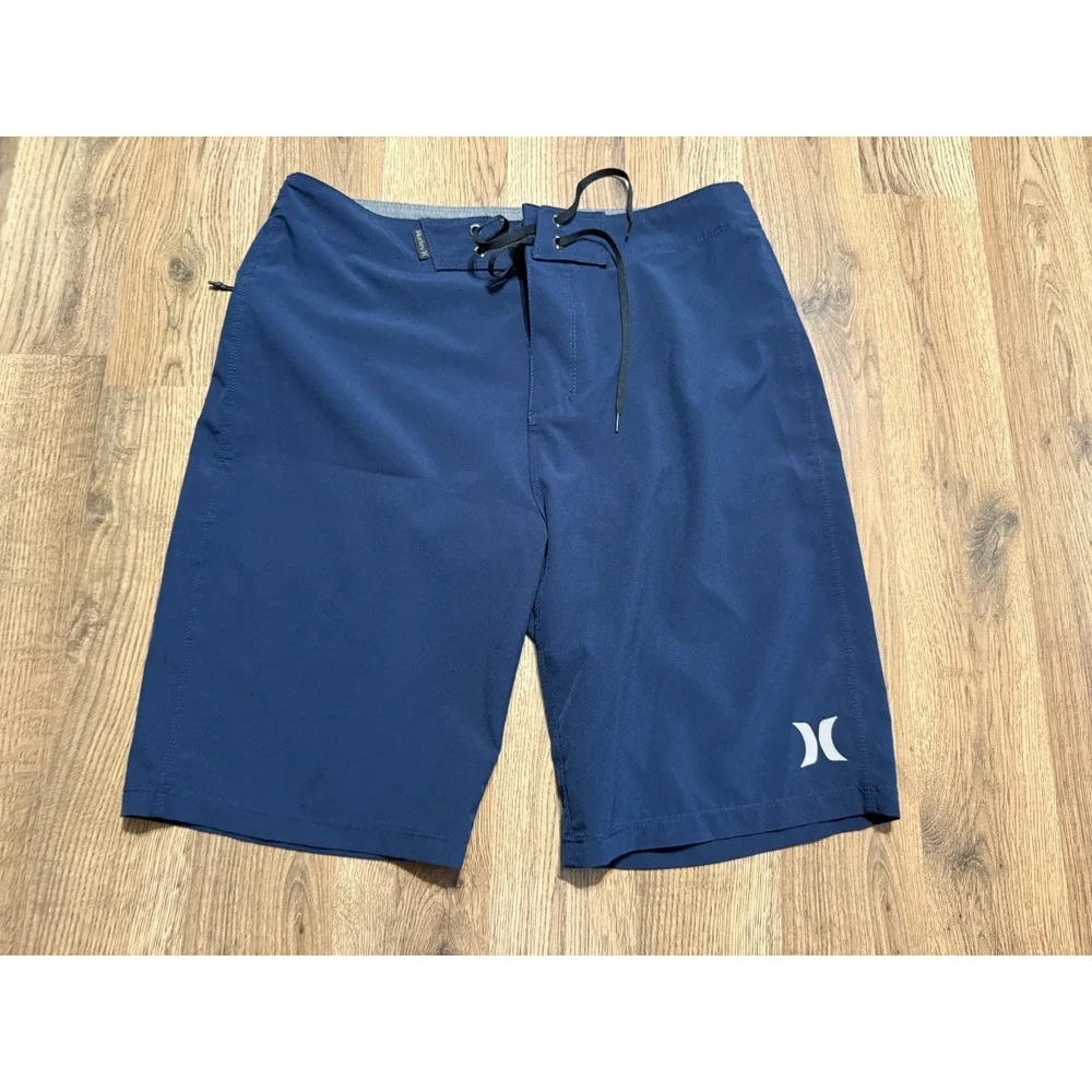 Hurley Board Shorts Mens 29 Navy Blue Adult Phantom Recycled Stretch Excellent